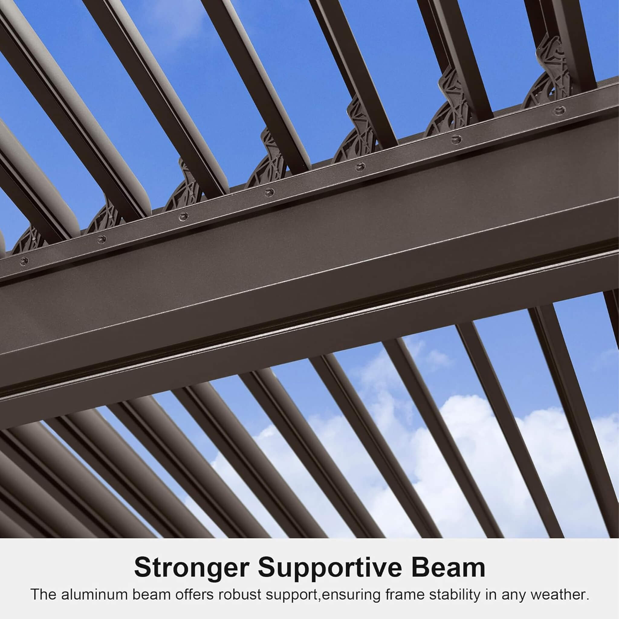 Alora Premium Outdoor Aluminum Louvered Pergola with LED Lights